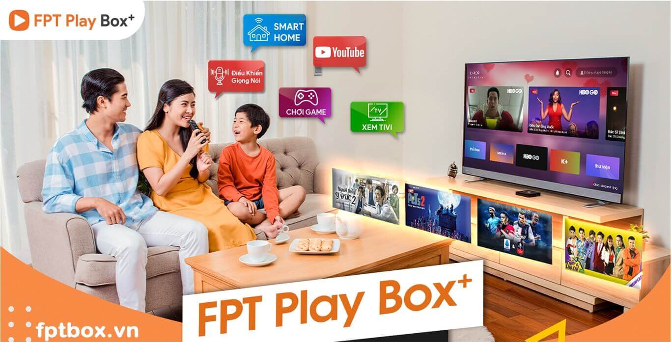 hộp giải trí gia đình FPT play box kết nối internet