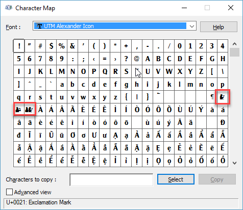 font icon cai dat