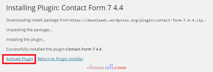 active plugin chiaseall