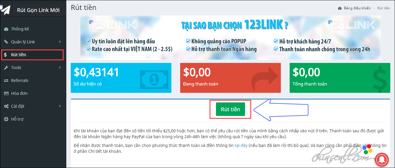 rut tien 123link top 4