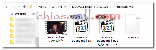 các file cần thiết để encode với megui