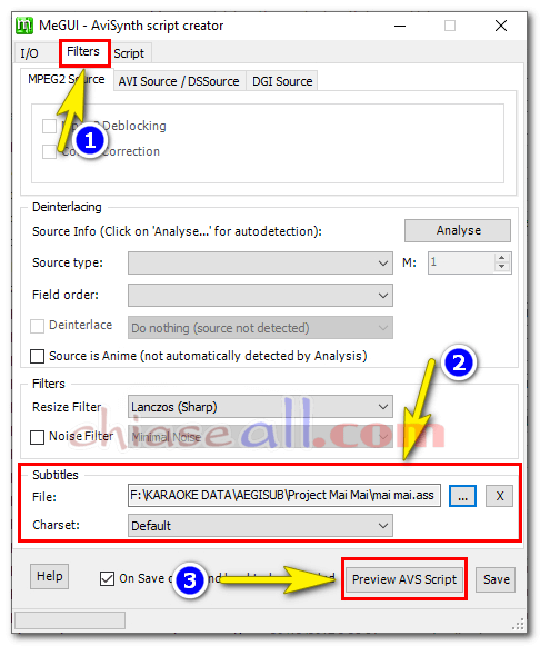 cách chọn file sub để trong megui