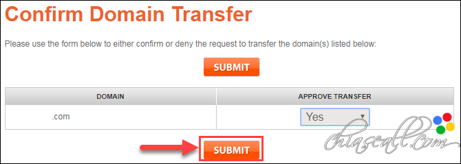 transfer domain from godaddy to namesilo 10