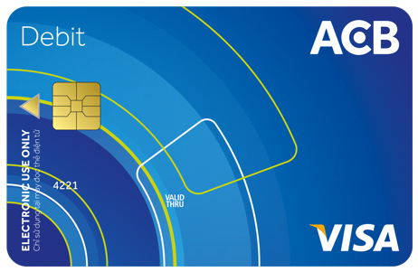 làm thẻ thanh toán quốc tế ACB visa debit