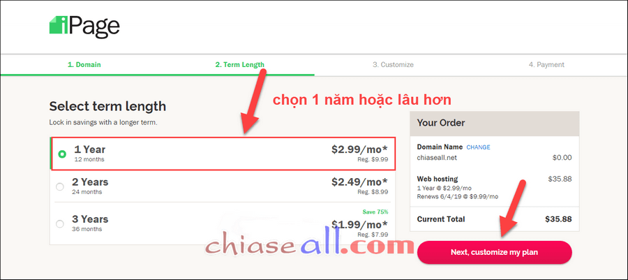 dang ky hosting ipage mien phi ten mien 5