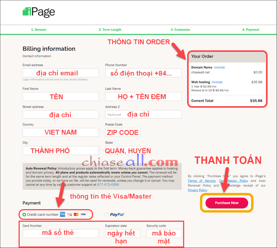 dang ky hosting ipage mien phi ten mien 9