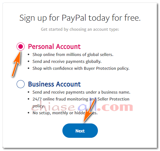 cách lập tài khoản Paypal
